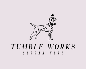 Pet Dalmatian Dog logo design