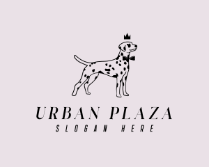 Pet Dalmatian Dog logo design