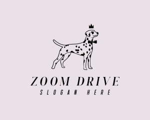 Pet Dalmatian Dog logo design