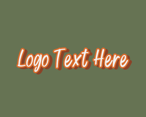 Retro Handwritten Business logo