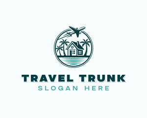 Airplane Travel Vacation logo design