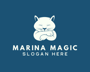 Cartoon Feline Cat  Logo