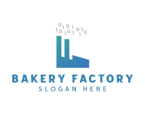 Factory Binary Smoke logo design