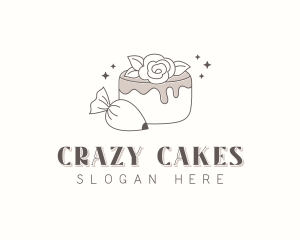 Flower Cake Bakery logo design