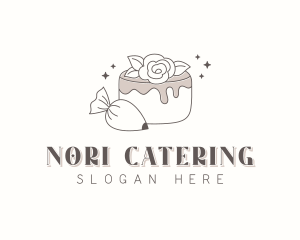 Flower Cake Bakery logo design