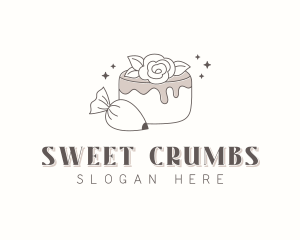 Flower Cake Bakery logo design