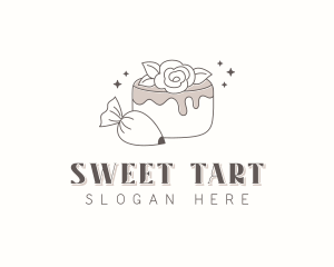 Flower Cake Bakery logo design