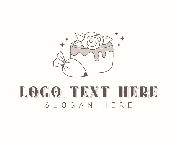 Pastry Bag logo example 3
