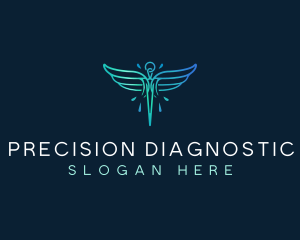 Medical Healthcare Wings logo design