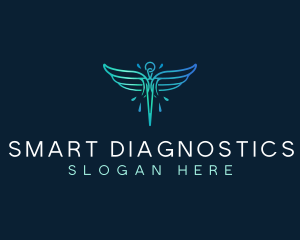 Medical Healthcare Wings logo design