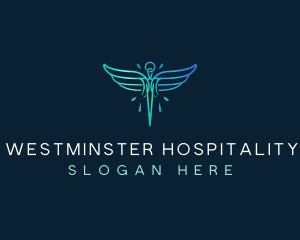 Medical Healthcare Wings logo design