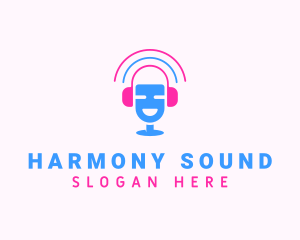 Music Podcast Sound logo design