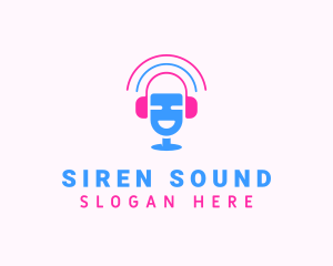 Music Podcast Sound logo design