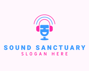 Music Podcast Sound logo design