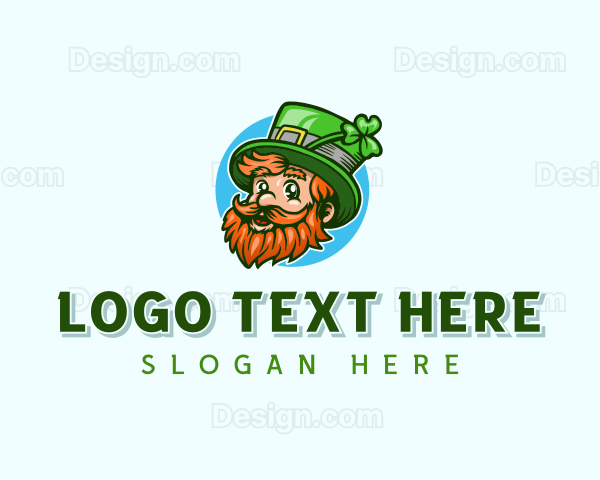 Irish Folklore Leprechaun Logo