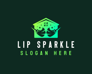 Sparkling Cleaning Tool logo design