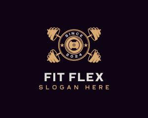 Barbell Fitness Training logo design