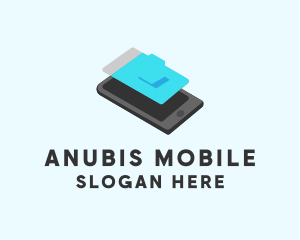 Isometric Mobile Phone logo design