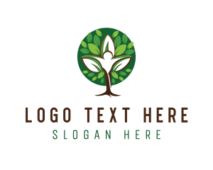 Green Human Tree logo