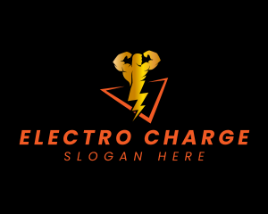 Lightning Power Electrician logo design