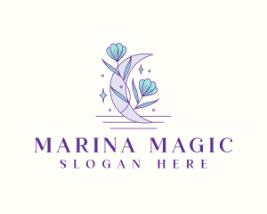 Mystical Flower Moon  logo design