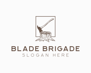 Wood Axe Logging logo