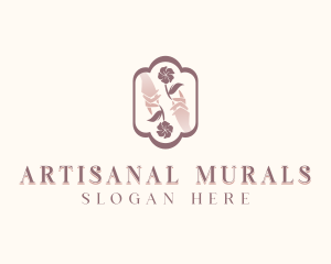 Floral Spa Masseuse logo design