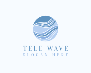 Sphere Wave Digital Cyberspace logo design