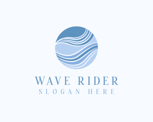 Sphere Wave Digital Cyberspace logo design