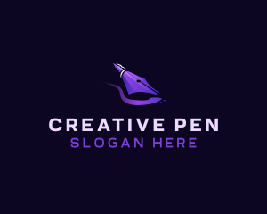 Pen Nib Quill logo design