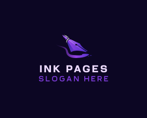 Pen Nib Quill logo design