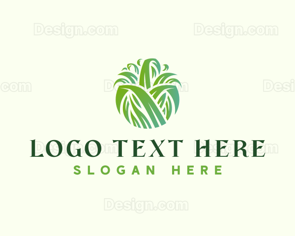 Gardening Grass Cutting Logo