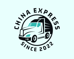 Express Transport Truck logo design