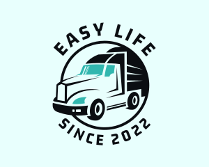 Express Transport Truck logo design