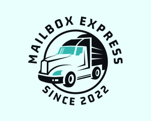 Express Transport Truck logo design