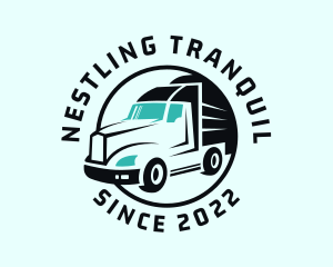 Express Transport Truck logo design