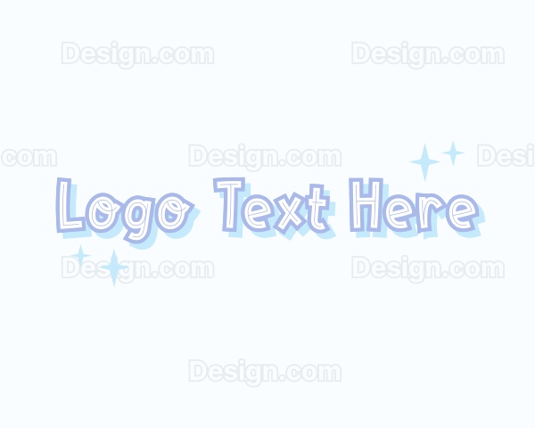 Cute Playful Sparkle Logo