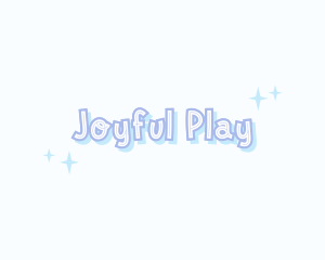 Cute Playful Sparkle logo design