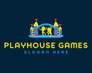 Inflatable Castle Playhouse logo design