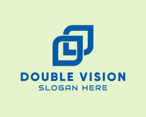 Double Digital Shape logo design