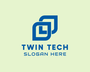 Double Digital Shape logo