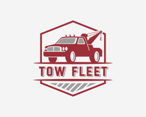 Logistics Tow Truck logo design