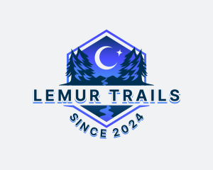 Night Forest Trail logo design