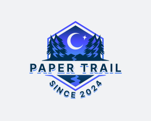 Night Forest Trail logo design