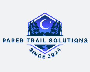 Night Forest Trail logo design