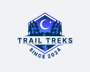 Night Forest Trail logo design