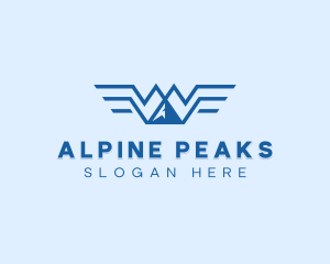 Mountain Alpine Wings logo design