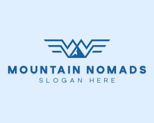 Mountain Alpine Wings logo design