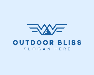 Mountain Alpine Wings logo design