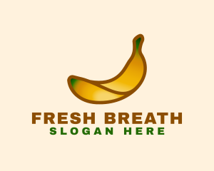 Organic Banana Fruit logo design